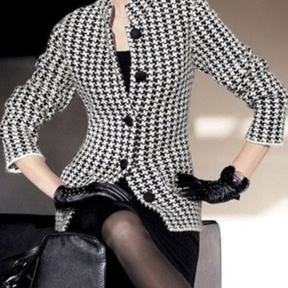 Elegant Houndstooth Regular Fit Jacket (NEW WITH TAG) - Picture 1 of 7